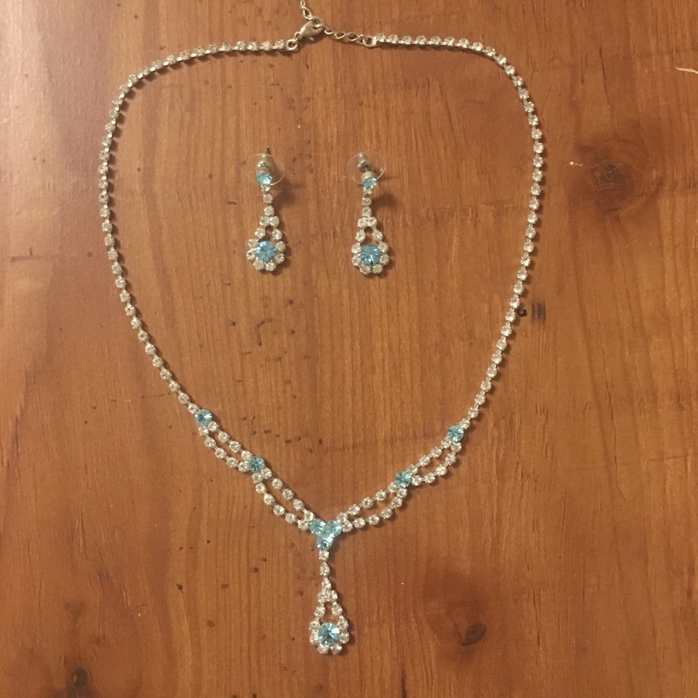 Vintage formal necklace and matching earrings